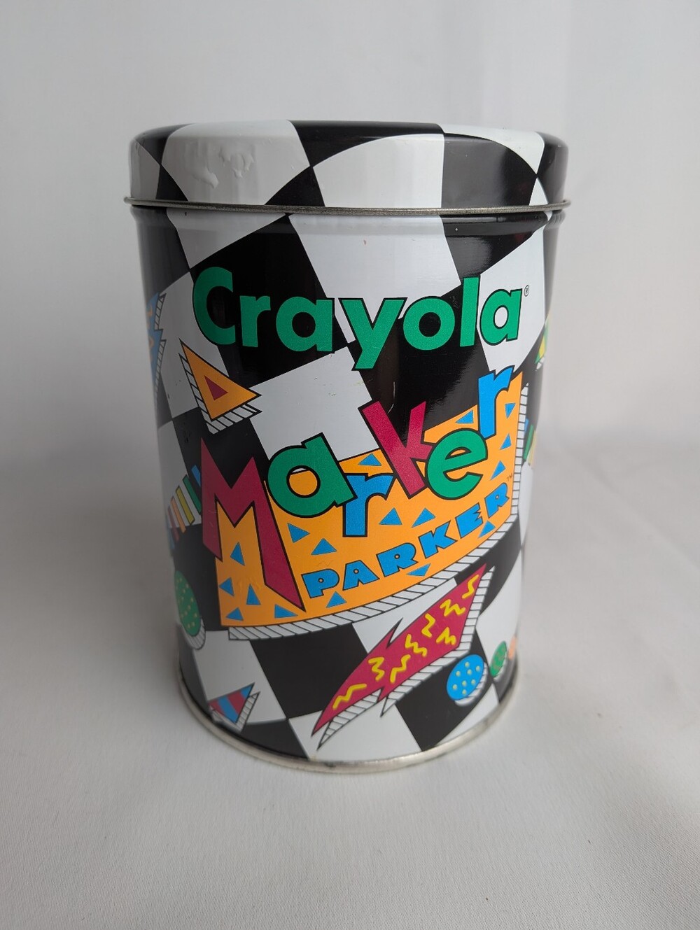 90' Vintage Crayola Marker Parker Metallic Box Colorful Made In USA *RARE*